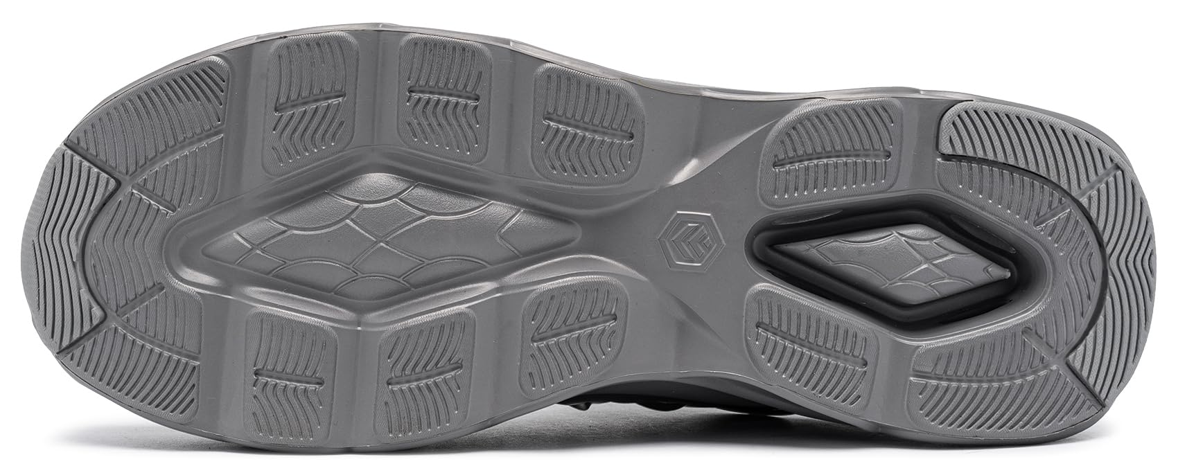 LARNMERN Zapatos de Seguridad Mujer Amortiguación Moda Zapatillas de Seguridad Cómodo Ligeras Respirable Calzado de Seguridad Punta de Acero(Gris Oscuro,39EU)