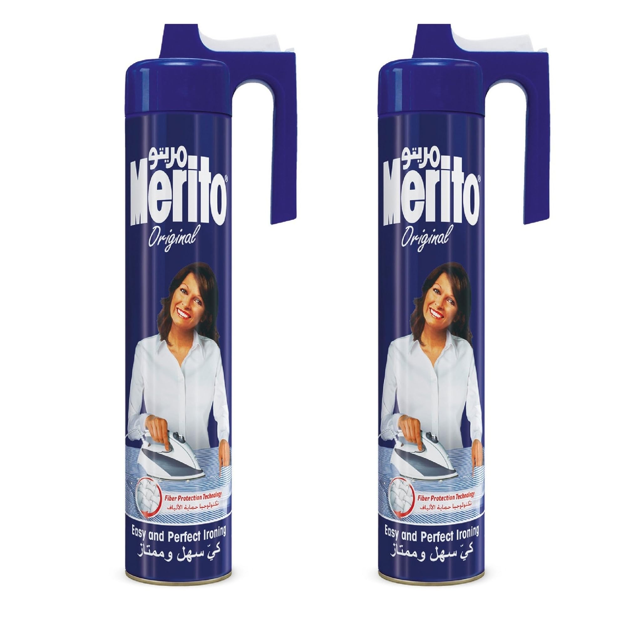 Merito Original Ironing Starch Spray 500ml | Pack of 2 | Crisp & Smooth Finish | Easy & Perfect Ironing | Wrinkle-Free Clothes | Dry Cleaner Results at Home | Imported from Italy
