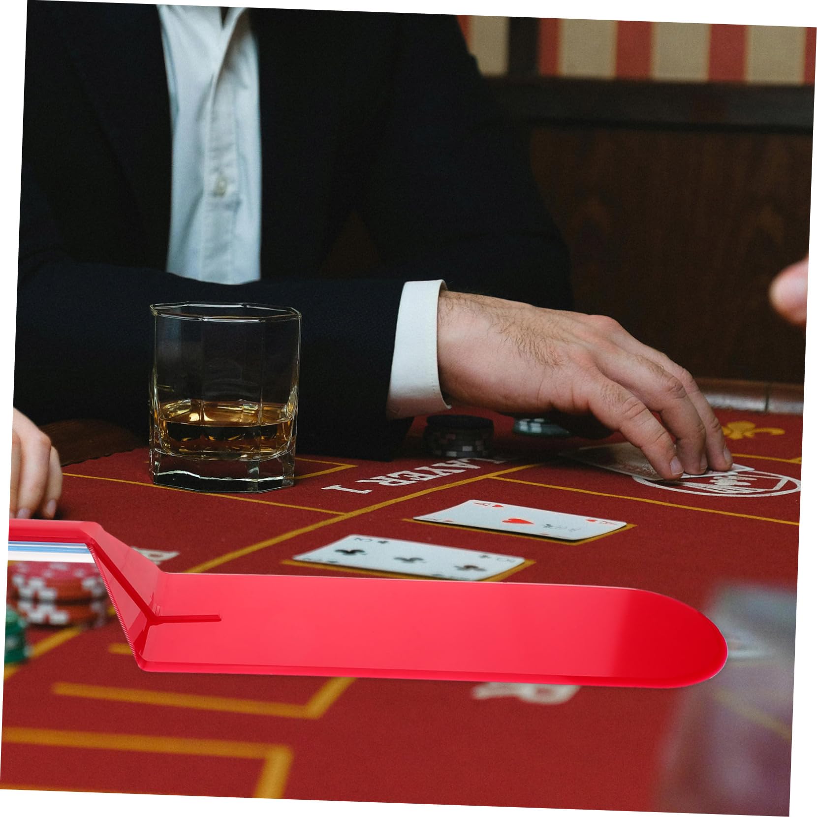 Abaodam 4 Pz Pala Per Carte Da Gioco Pala Da Scrivania Pala Per Schede Desktop Pala Per Carte Da Poker Per Uso Domestico Rivenditore Di Carte Resistente All'usura Rosy Plastica