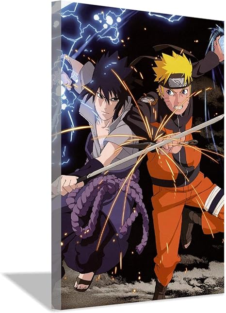 Naruto ナルト アニメポスターとプリント漫画の写真キャンバス絵画壁アート写真ホームルームの装飾60x90cm 24x36inch 内枠 ポスター イラスト オンライン通販