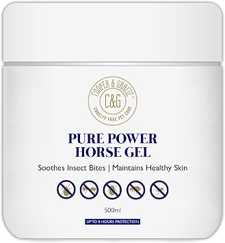 Pure Power Horse Gel 500ml   Powerful, Long-Lasting Itch-Free Formula Ingredients   Full-Strength Protection to Soothe and Relieve Bites and Skin Irritation