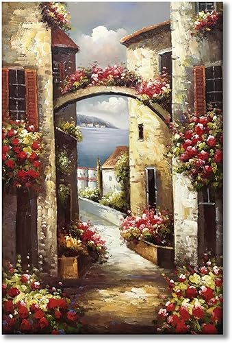 Miniatura 9 de Paimuni Pinturas al óleo de Dancing Lady pintadas a mano atractivas mujeres bailarinas en vestido rojo, lienzo de pared listo para colgar decoración