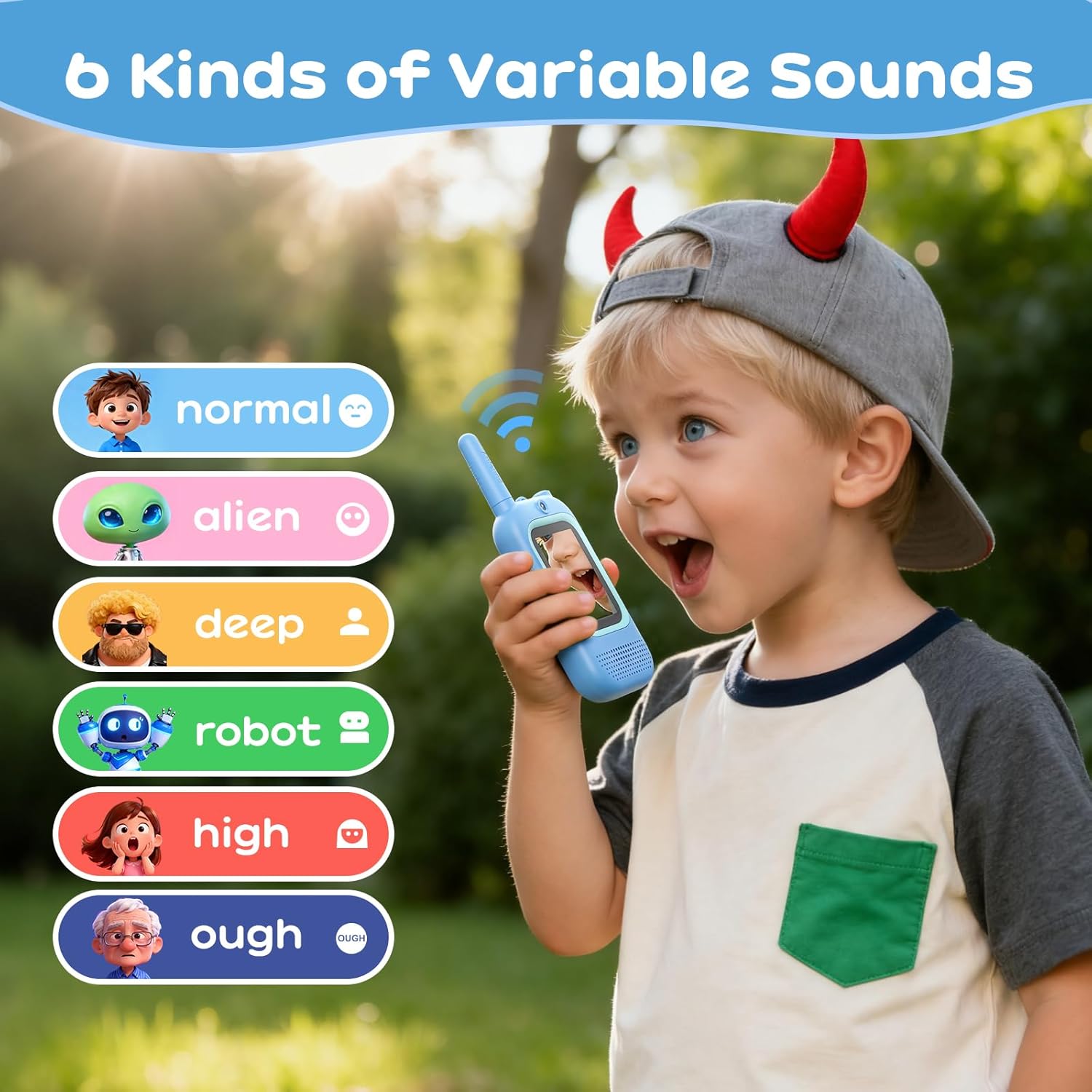 Video Walkie Talkies for Kids - 2 Pack Long Range Walkie Talkie Rechargeable Video Intercom 2 Way Radio for Age 3-12 Boys Girls for Indoor Outdoor Camping (Pink&Blue)