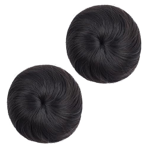 HSPJHTM 2 extensiones de moño de cabello, accesorio de peluca, extensiones de cabello rizado y ondulado, extensiones de cabello recogido, extensión