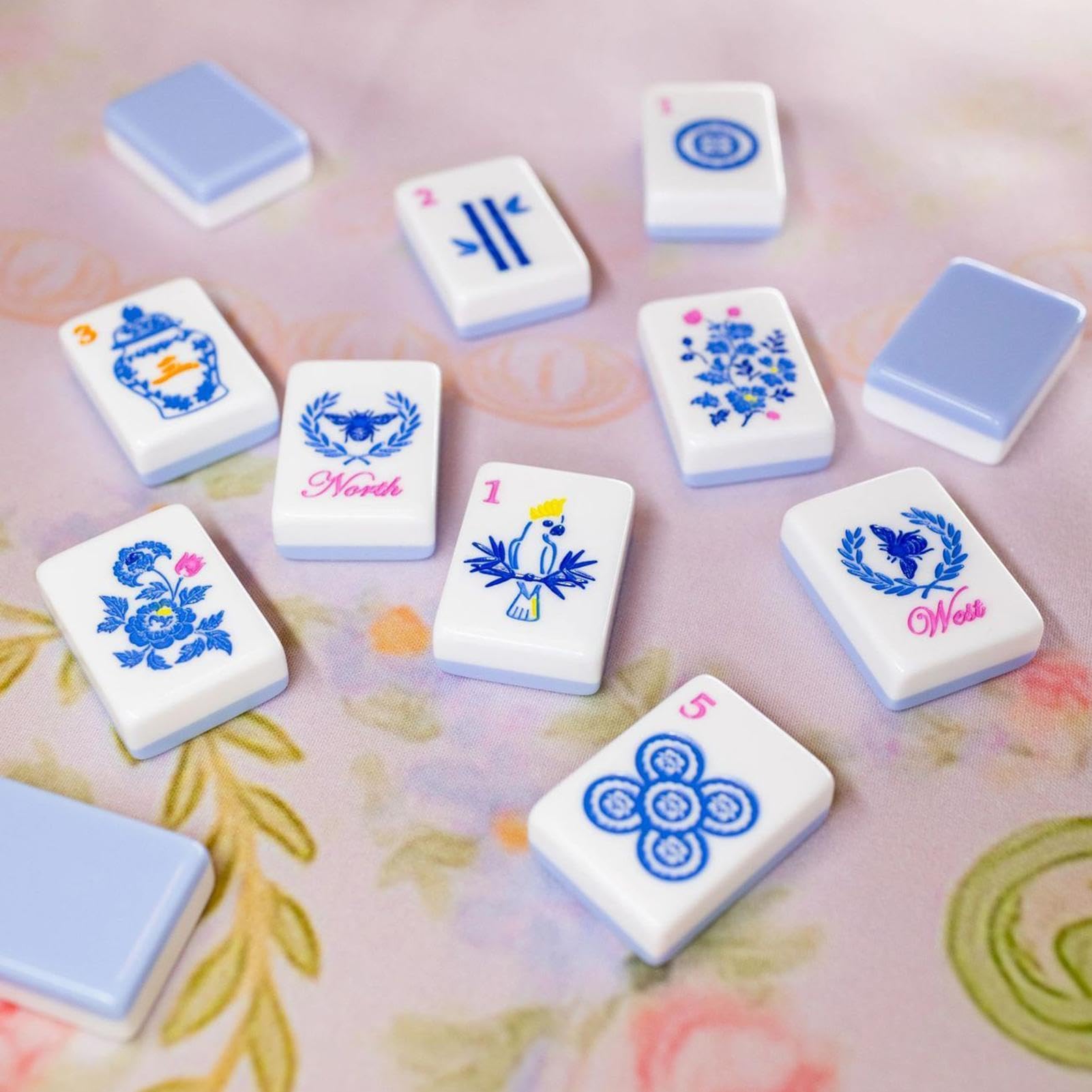 Generisch Mahjong-Stein 160-teiliges, graviertes Acryl-Gesellschaftsspiel | Mahjong-Steine-Set Für erfahrene Spieler und Anfänger, Partys, Erwachsene, Schwimmbad, Reisen, Ausflüge und Zuhause