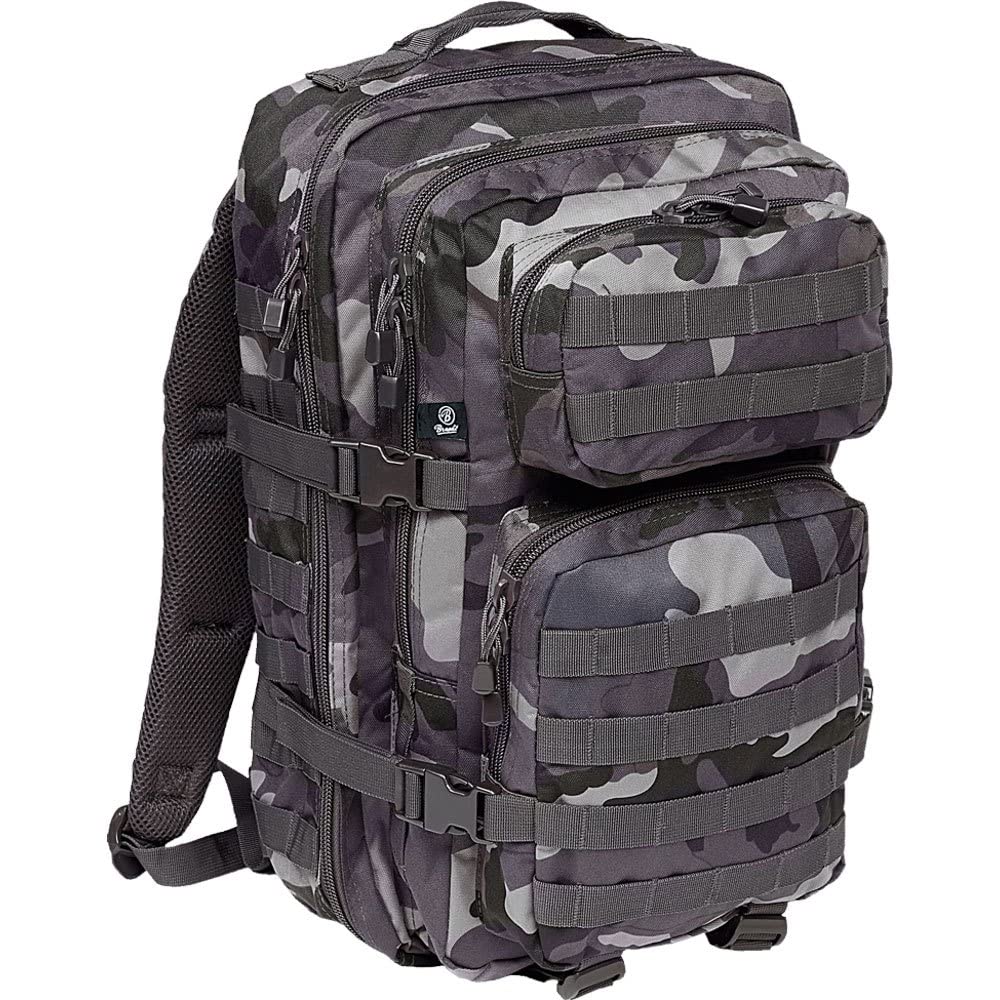 Brandit Men's Black/Camouflage Us Cooper L Backpack