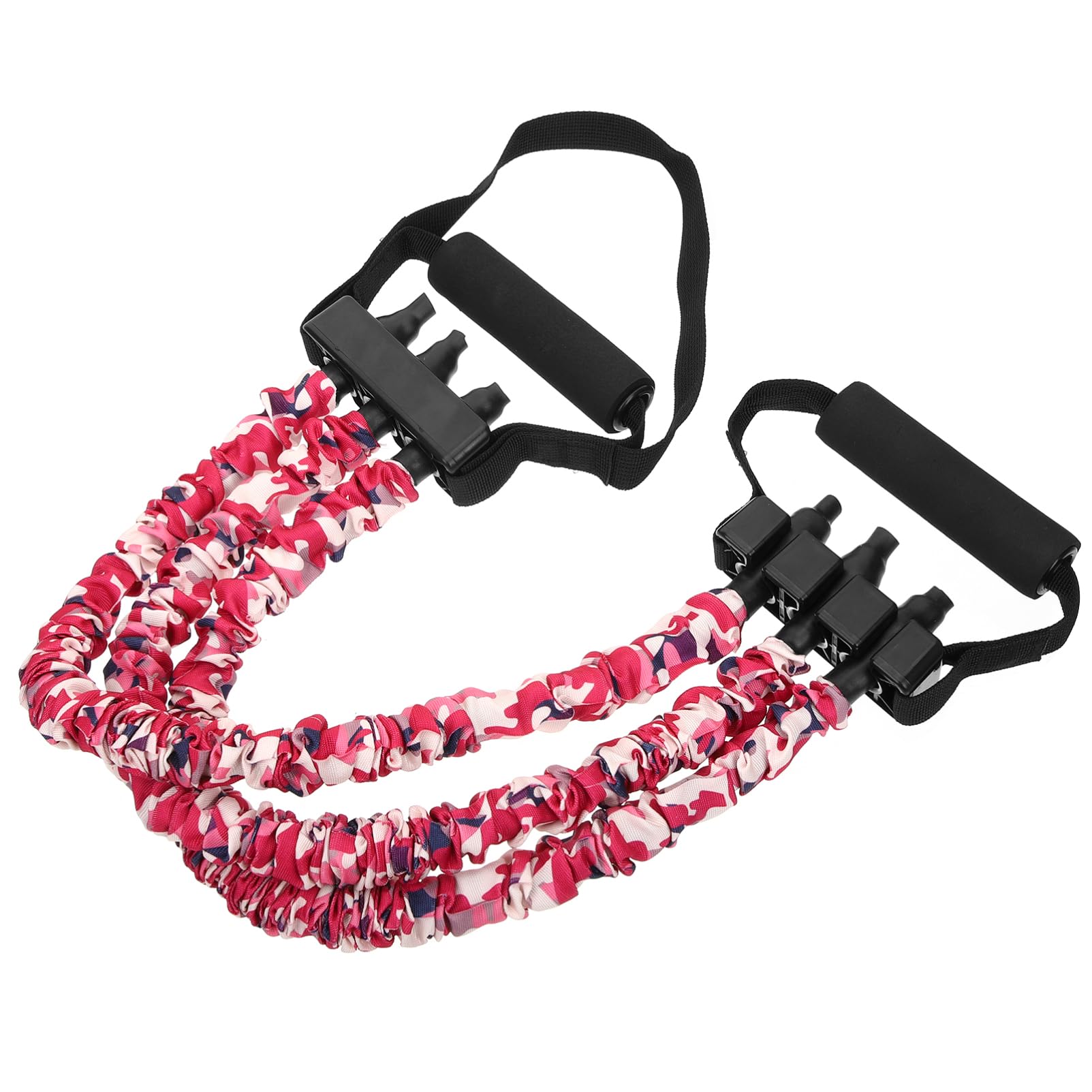 Abaodam Banda de Resistencia Fitness para Entrenamiento de Musculación Correa Portátil con Mango Ergonómico Antideslizante Apta para Yoga Rehabilitación y Ejercicios de Fuerza Casa
