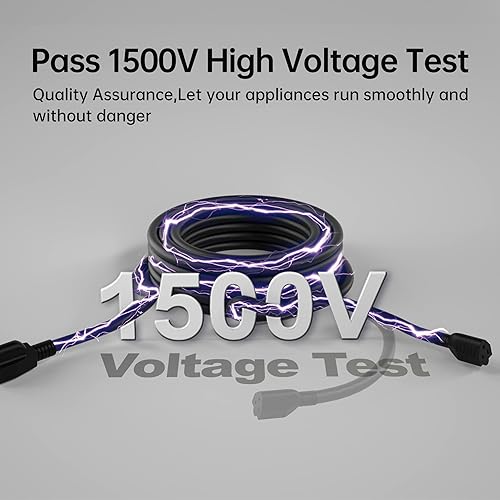 Miniatura 10 de Cable de extensión de calibre 16 de 100 pies para exteriores, impermeable, 163 SJTW resistente a la intemperie -58 F, ignífugo, cable eléctrico