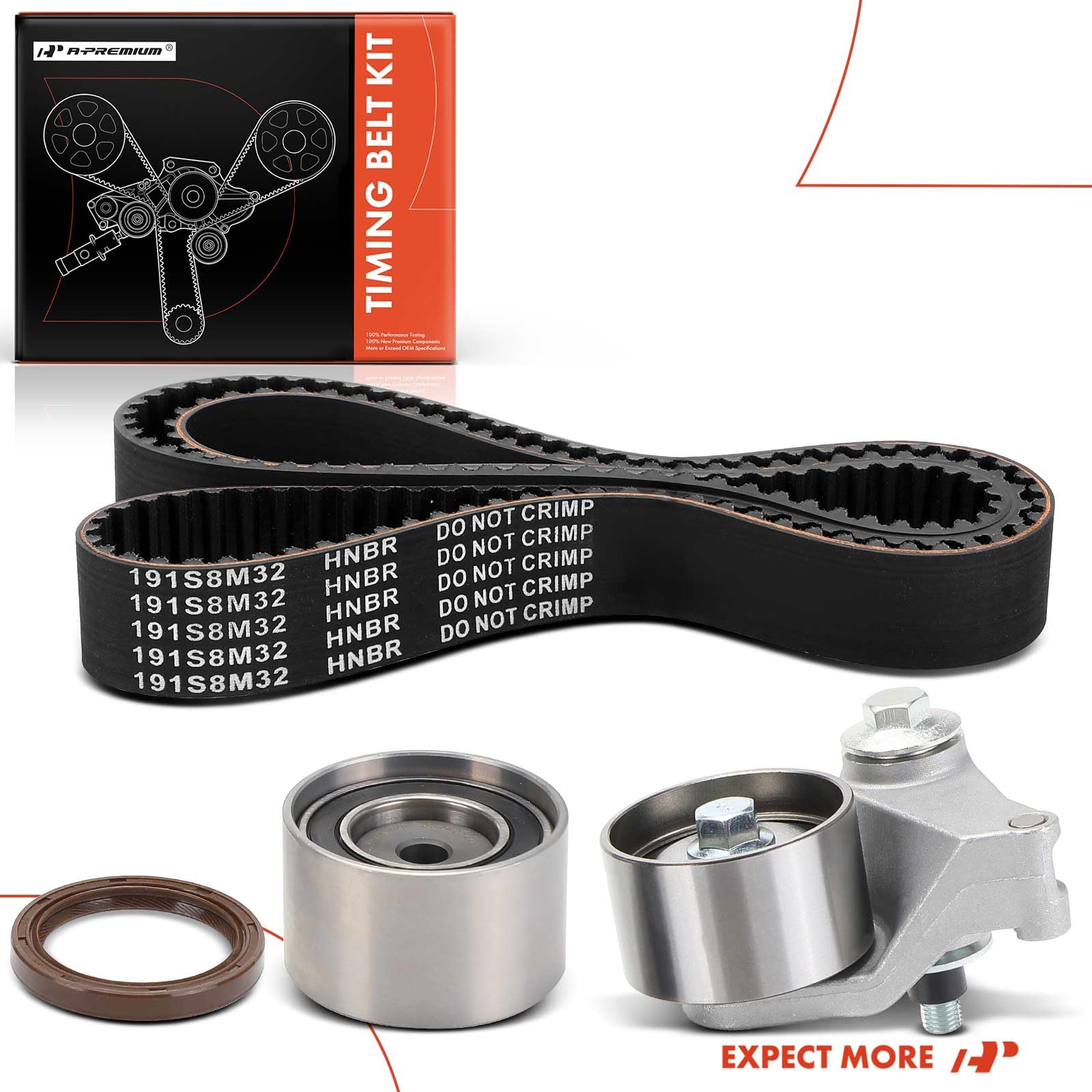 A-Premium Kit de correa de distribución del motor compatible con Honda, Acura e Isuzu | Passport 1998-2002, SLX 1998-1999, Amigo 1998-2000, Axiom 2002-2003, Rodeo 1998-2004, Rodeo Sport, Trooper, VehiCROSS