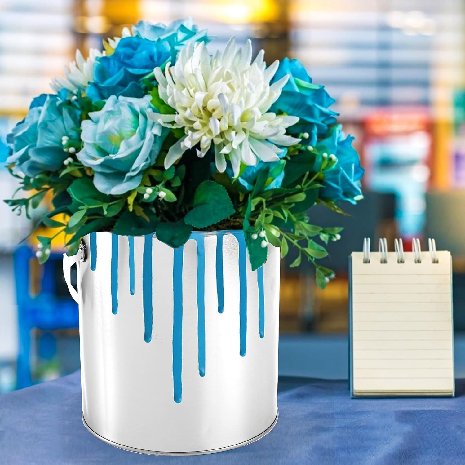 WUWEOT 4 Pack Empty Paint Can, Gallon & Quart Unlined Paint Pails, Metal Bucket Container with Lid, Handle and Spones for Paint, Varnish, Craft DIY Art Supply Storage - Image 3