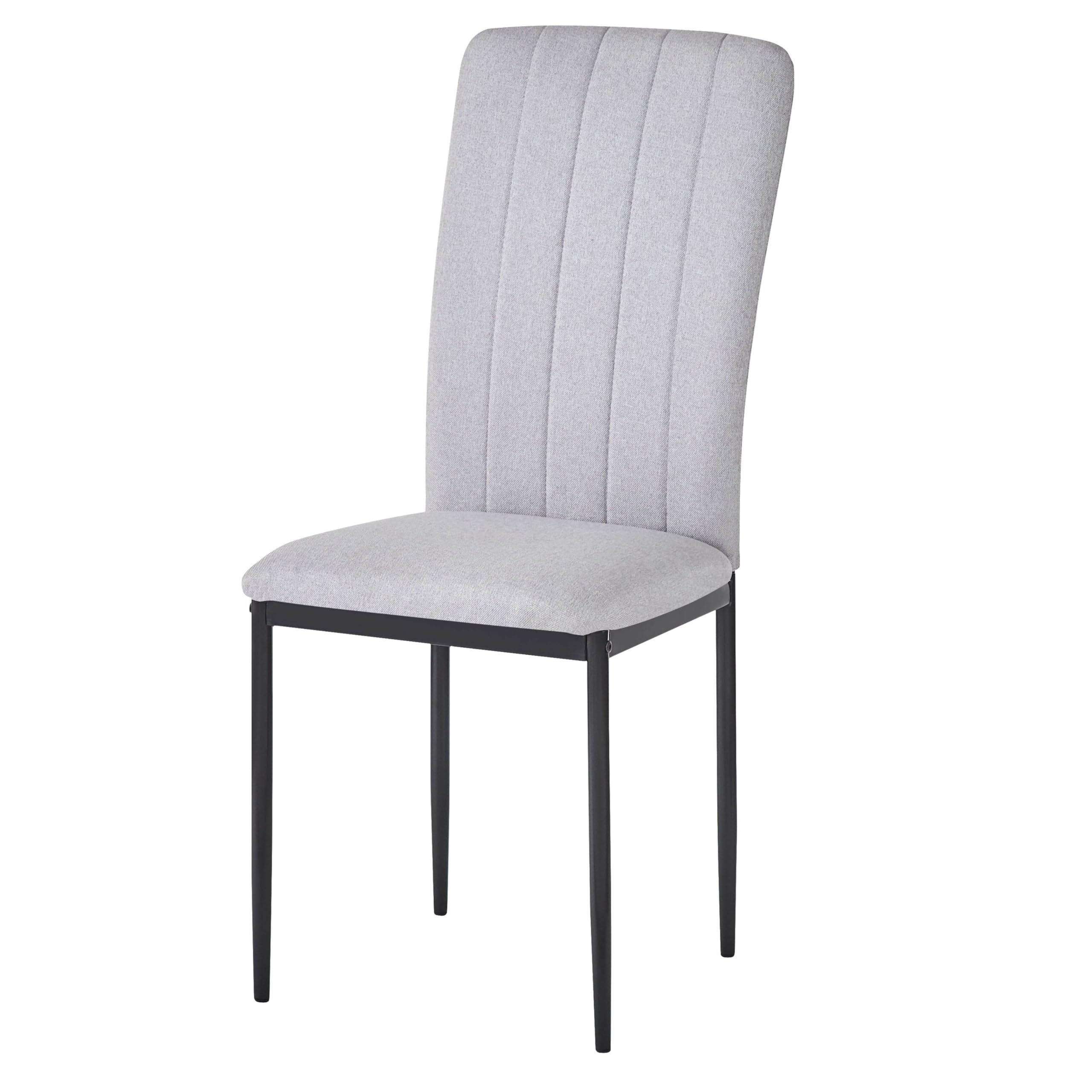 Miroytengo Pack 2 Sillas de Salón Comedor Trenton Estilo Cotemporáneo Color Gris Ceniza