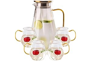 Elegant Pitcher and Glass Set: The Perfect Companion for Your Refreshing Moments