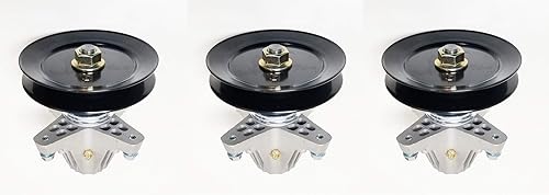 Miniatura 2 de LAWN & GARDEN AMC 3 husillos mejorados, agujeros de montaje roscados para una instalación más fácil, compatible con MTD Cub Cadet 618-06978,