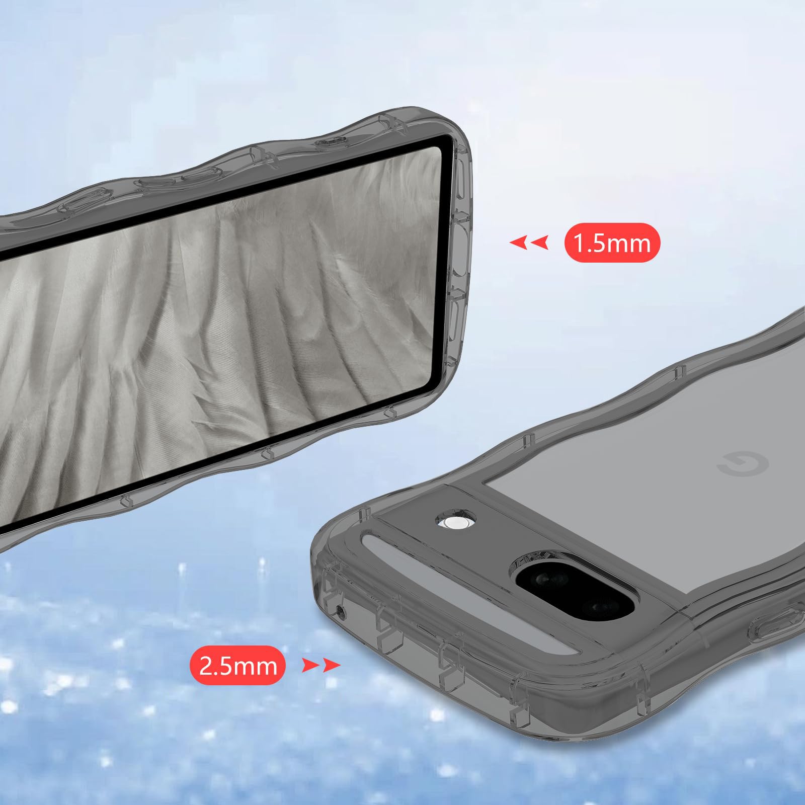 Amazon.co.jp: QAZWERT Google Pixel 6A ケース ウェーブ ピクセル 6A