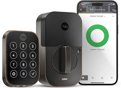 Yale YRD450-WF1-0BP Assure Smart Lock, Bronze, Key-Free Touchscreen