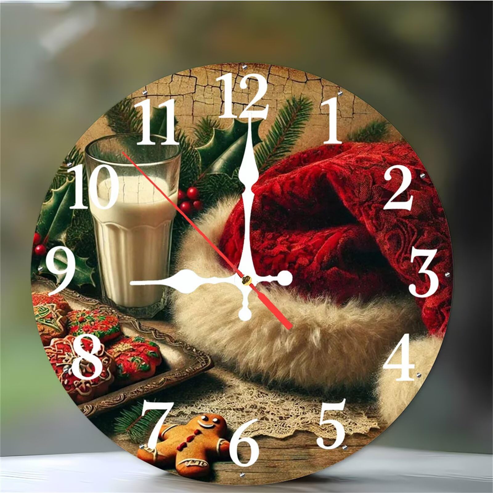 Horloge murale facile à lire 30cm silencieuse pour résoudre les problèmes de bruit et de vue