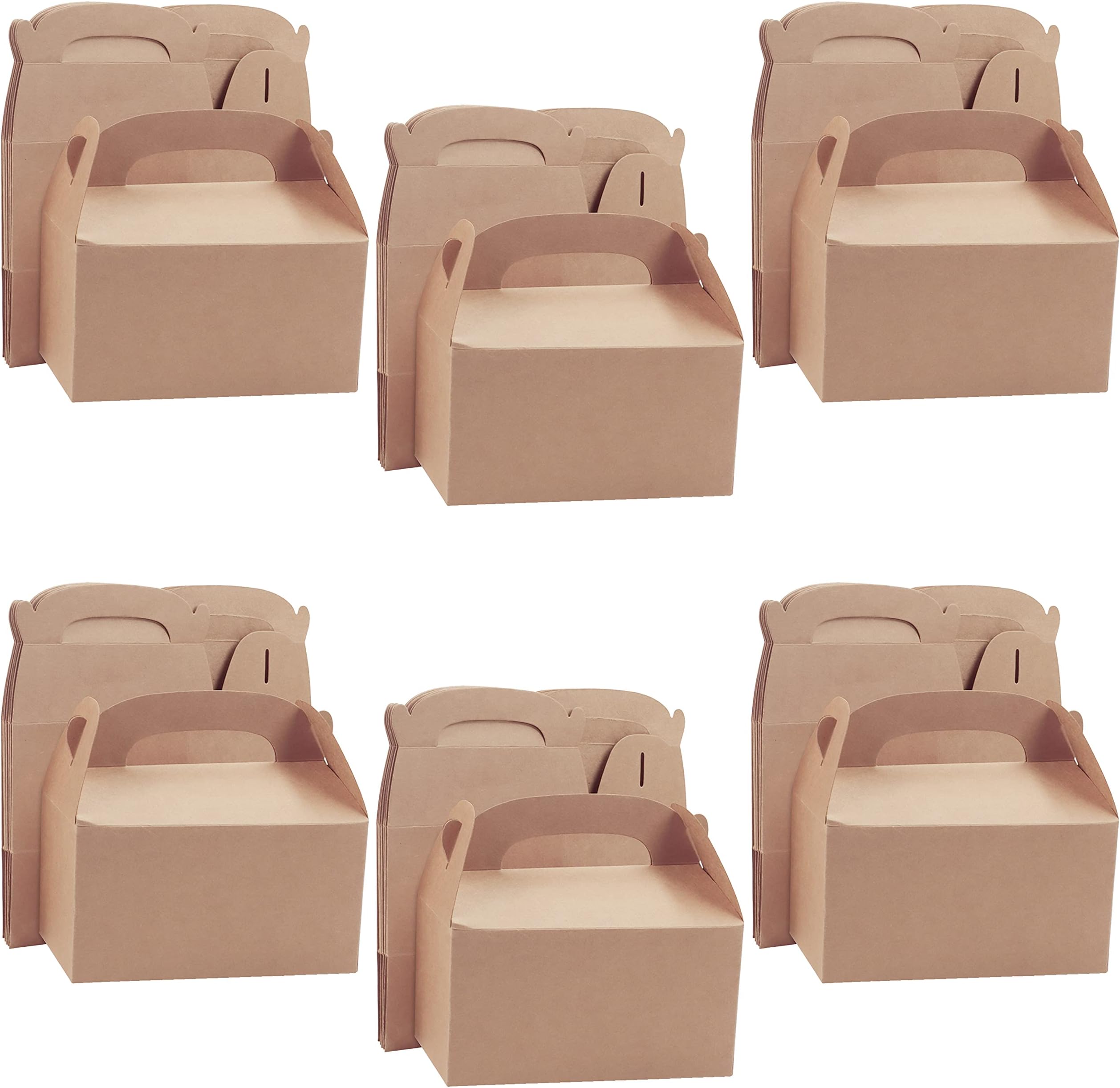 20 Boîtes Cadeaux Kraft Avec Étiquettes Et Ruban - 16x14,7x6,5cm - Idéal Anniversaire, Mariage, Goûter