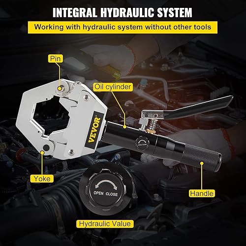 Miniatura 4 de Hydra-Krimp Herramienta de engaste de manguera hidráulica Mophorn