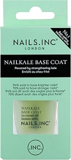 Nails.INC NailKale Base Coat, Protects Against Nail Breakage and Splitting, Long Lasting Gloss Finish with Non-Fade Technology, Cruelty Free, Vegan