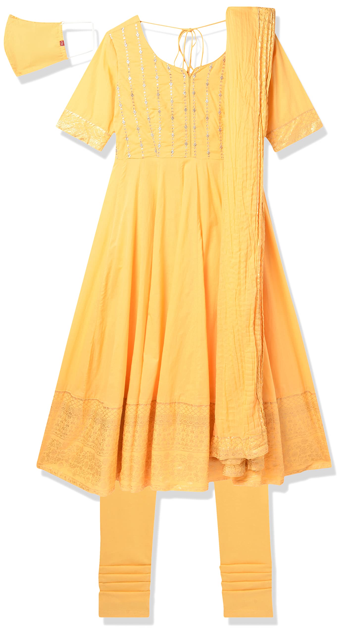 BIBAWomen's Cotton Blend Salwar Kurta with Dupatta