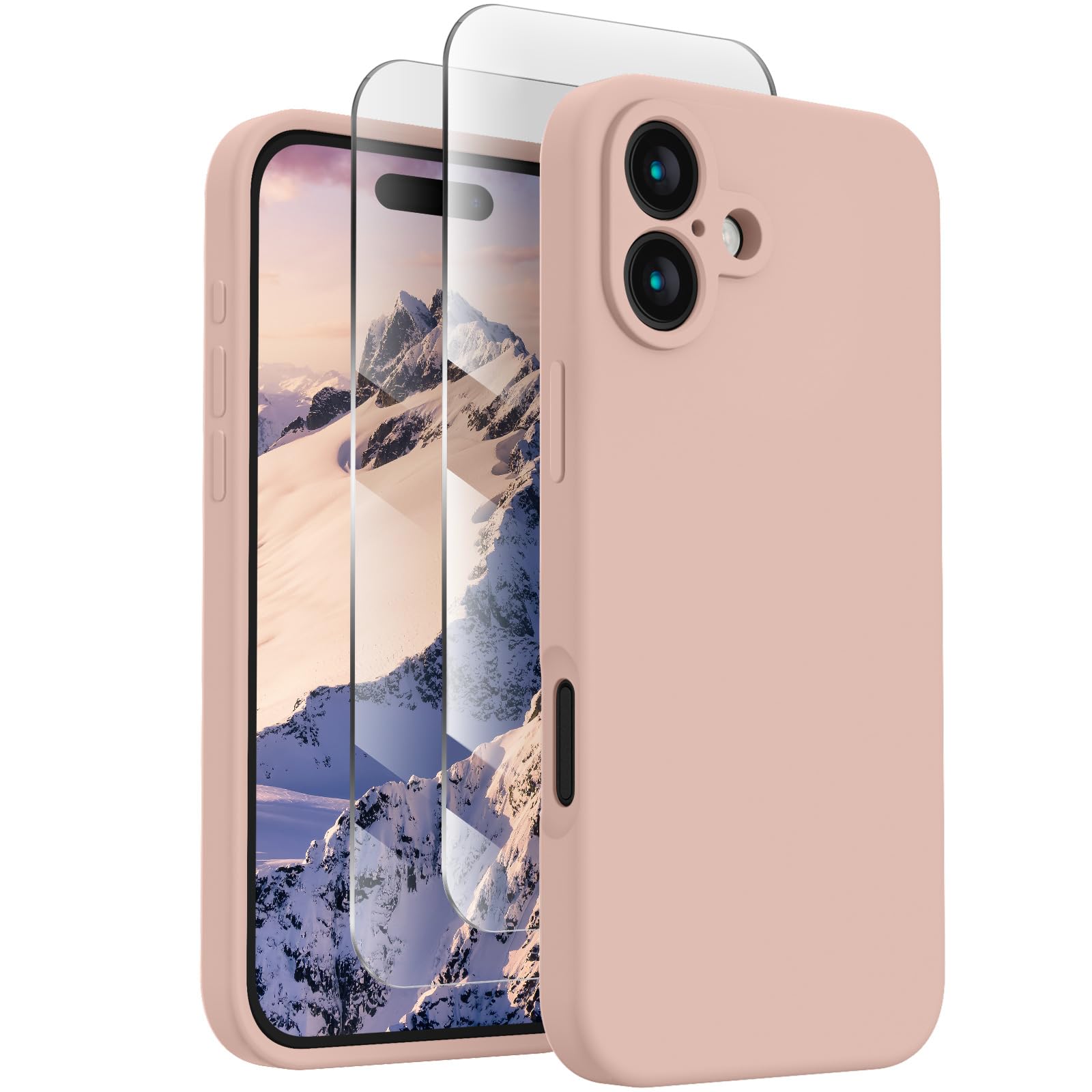 FireNova Designed for iPhone 16 Case, 6.1", Pinksand