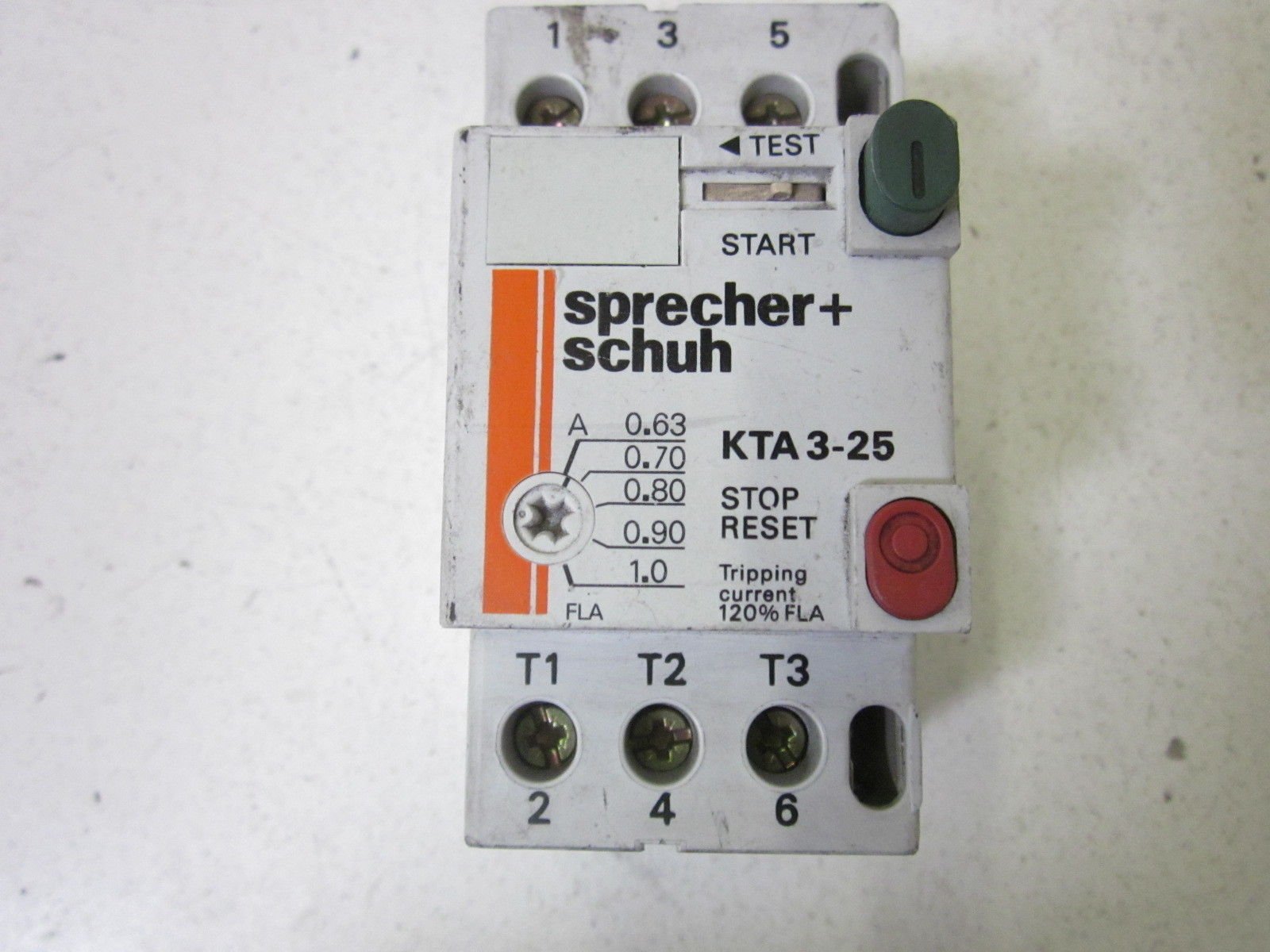 Sprecher+Schuh KTA3-25 Starter Protector 1.0-1.6A, 3P, 600V