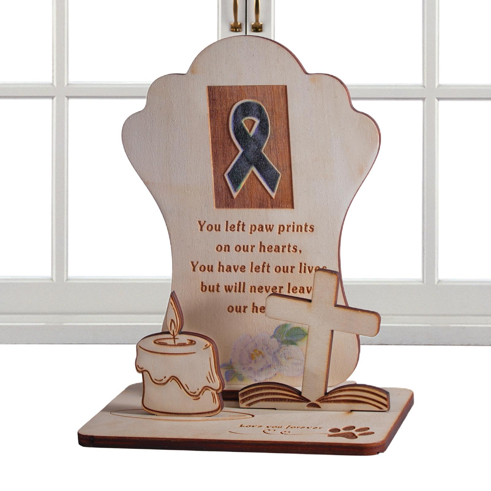 Pet Memorial Altar Decorations - Handmade Cats Altar Stake - Dog and Cat Remembrance Altar Decorations for Home, Patio, Grave, Yard