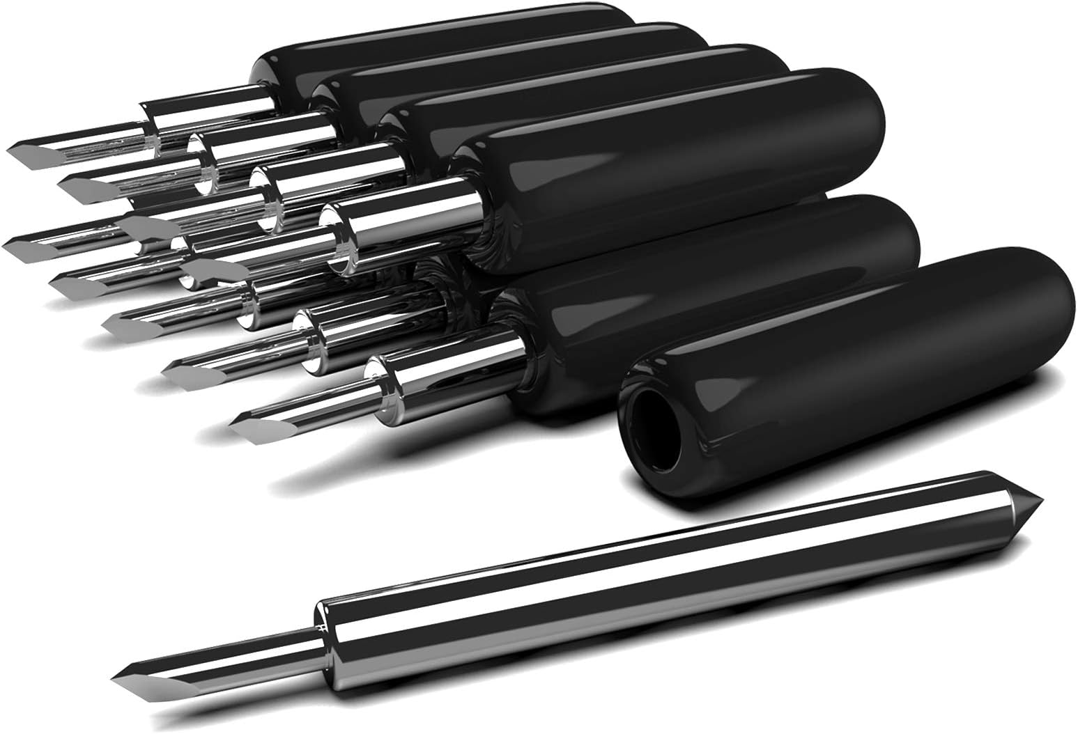 Hadwoer Cutting Blades Compatible with Explore Air/Air 2/Explore Air 3/Explore 4, 10PCS Premium Fine Point Blade Compatible with Maker/Maker 3 Cutting Machines