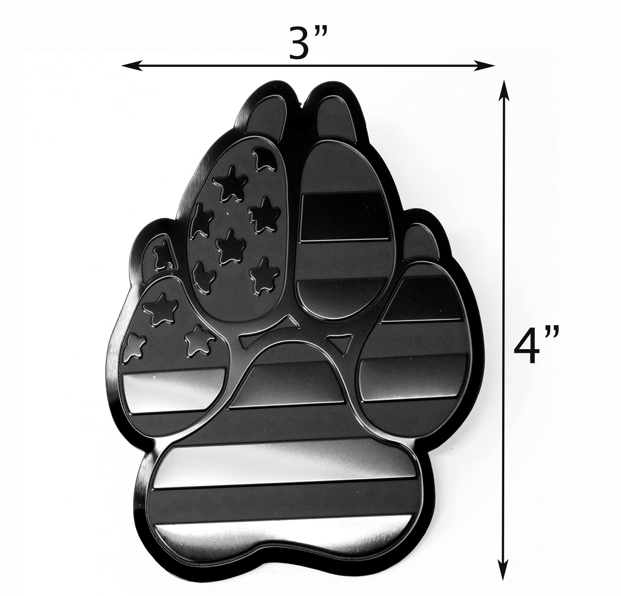 eVerHITCH American Metal Flag Dog Paw K9 Unit Auto Fender Emblem for Cars Trucks (3