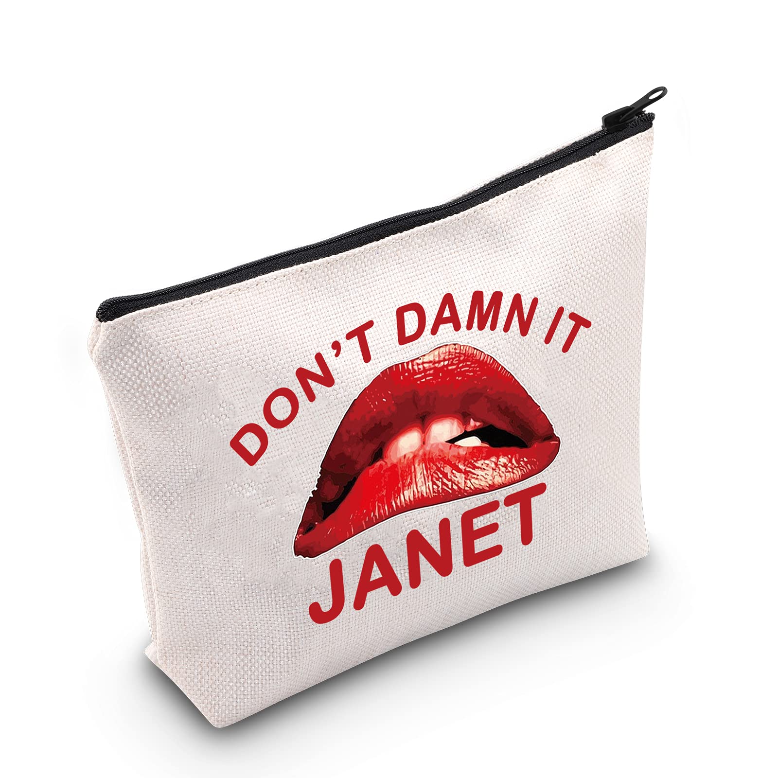 LEVLOFunny Rocky Cosmetic Make Up Bag Rocky Fans Gift Damn It Janet Rocky Makeup Zipper Pouch Bag Rocky Merchandise, Damn It Janet