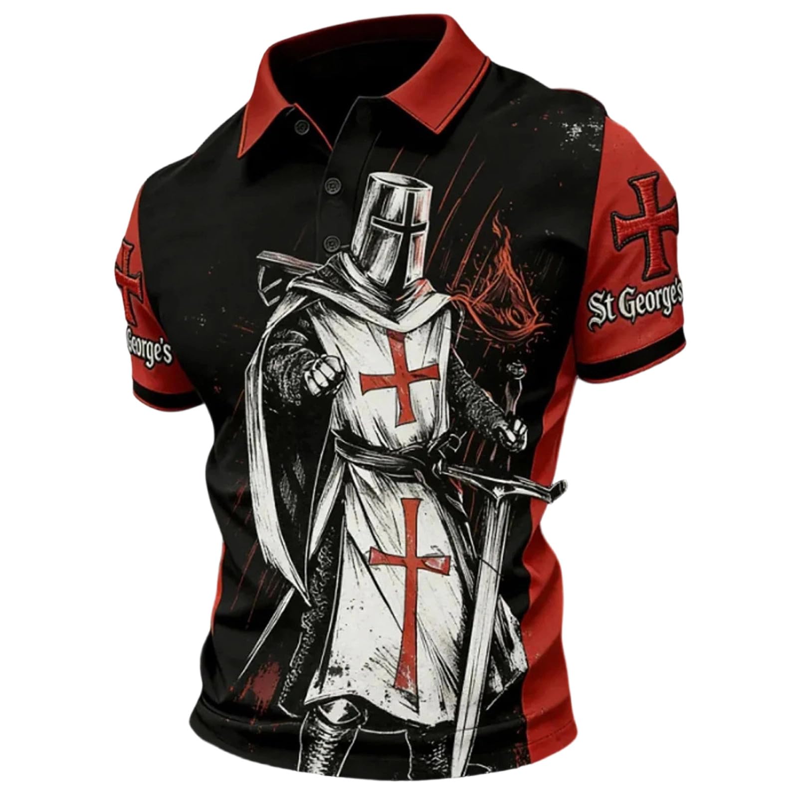 Chemise homme Saint-Valentin décontractée à manches courtes