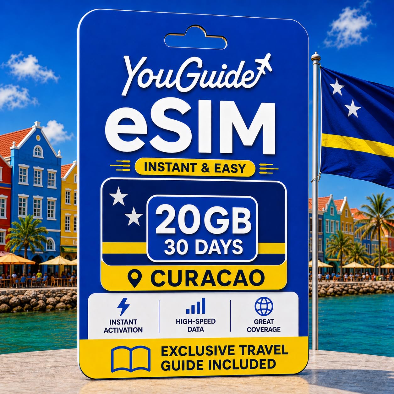 Curazao eSIM 20GB 30Days