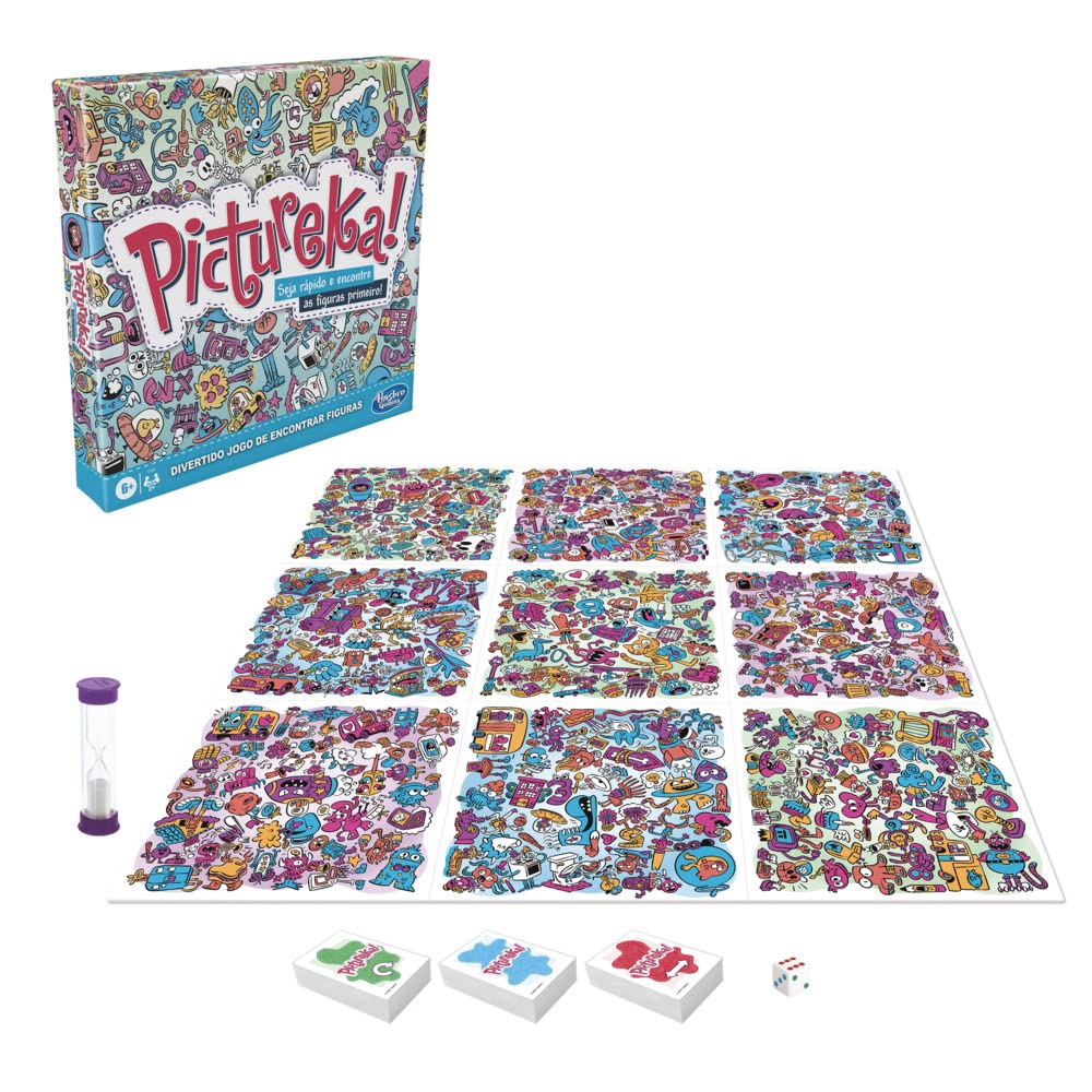 HASBRO GAMING Gra Pictureka! - Gra Rysunkowa - Gra planszowa dla dzieci - Zabawna Gra Rodzinna - Gry planszowe dla ponad 6 lat, F2564190