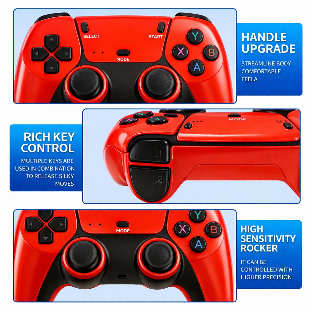 Monex Garments Wireless Retro Game Console Stick with 2 Controllers, 4K HDMI Output, 10000+ Built-in Classic Games, Plug & Play Gaming Console for TV, Supports Dual Player, Internet Not Required 2