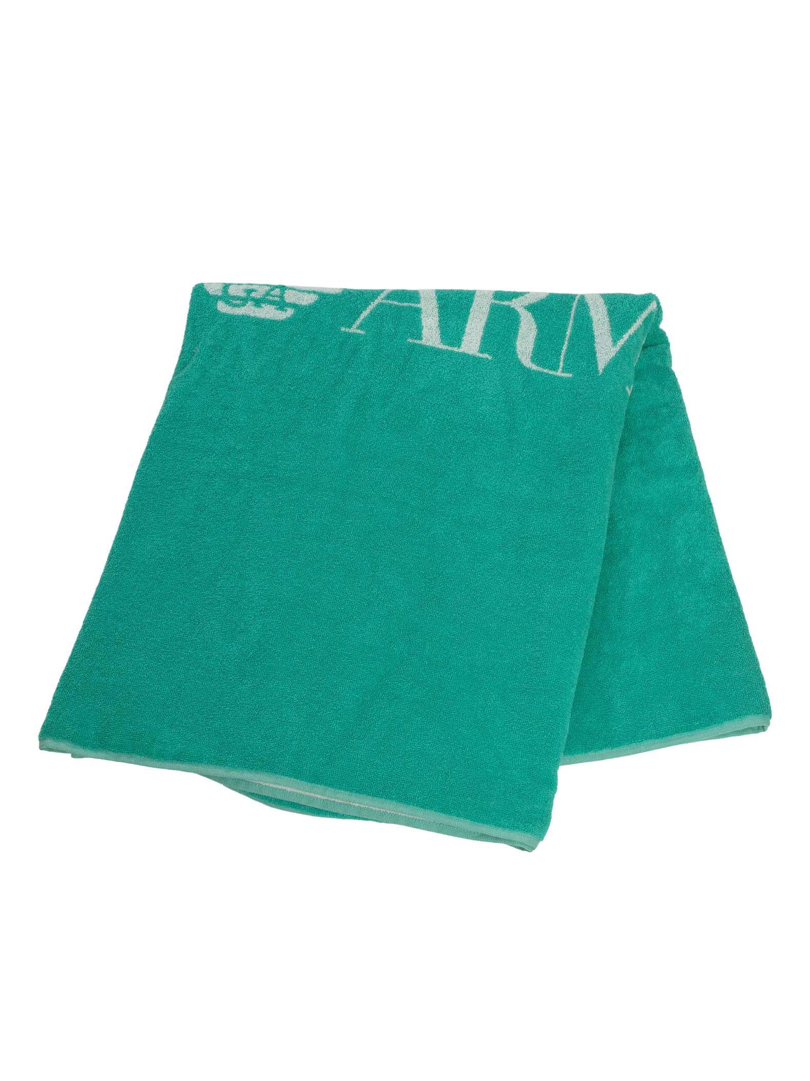Emporio Armani Toalla de Playa Unisex Essential, Color Verde, Talla única