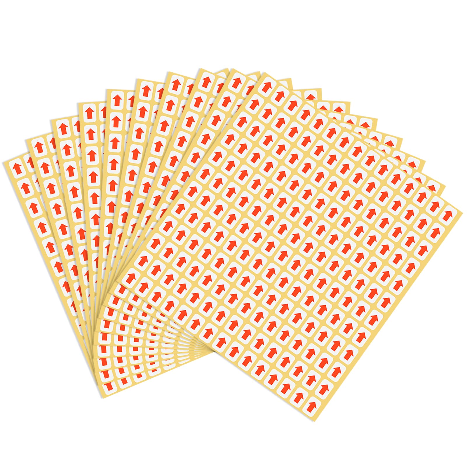 Yuanchu1440Pcs Red Arrow Stickers Labels, Small Arrow Stickers Self-Adhesive Arrow Labels 1/2 Inch Sign Label Page Index Arrow Stickers for Page Notebooks Marking(8 Sheets, 180pcs/Sheet)