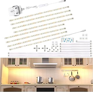 WOBANE Under Cabinet Lighting Kit,Flexible 8 ...,