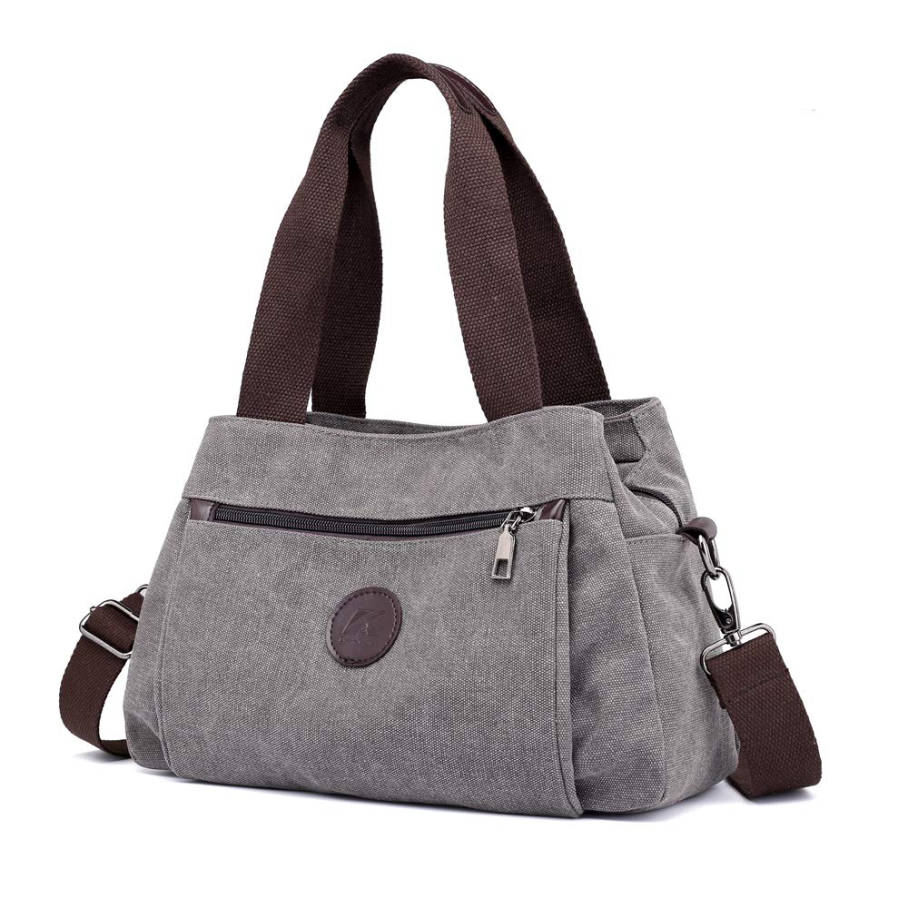 Hobo Handbags Canvas Crossbody Bag for Women Multi Compartment Tote Purse Bags