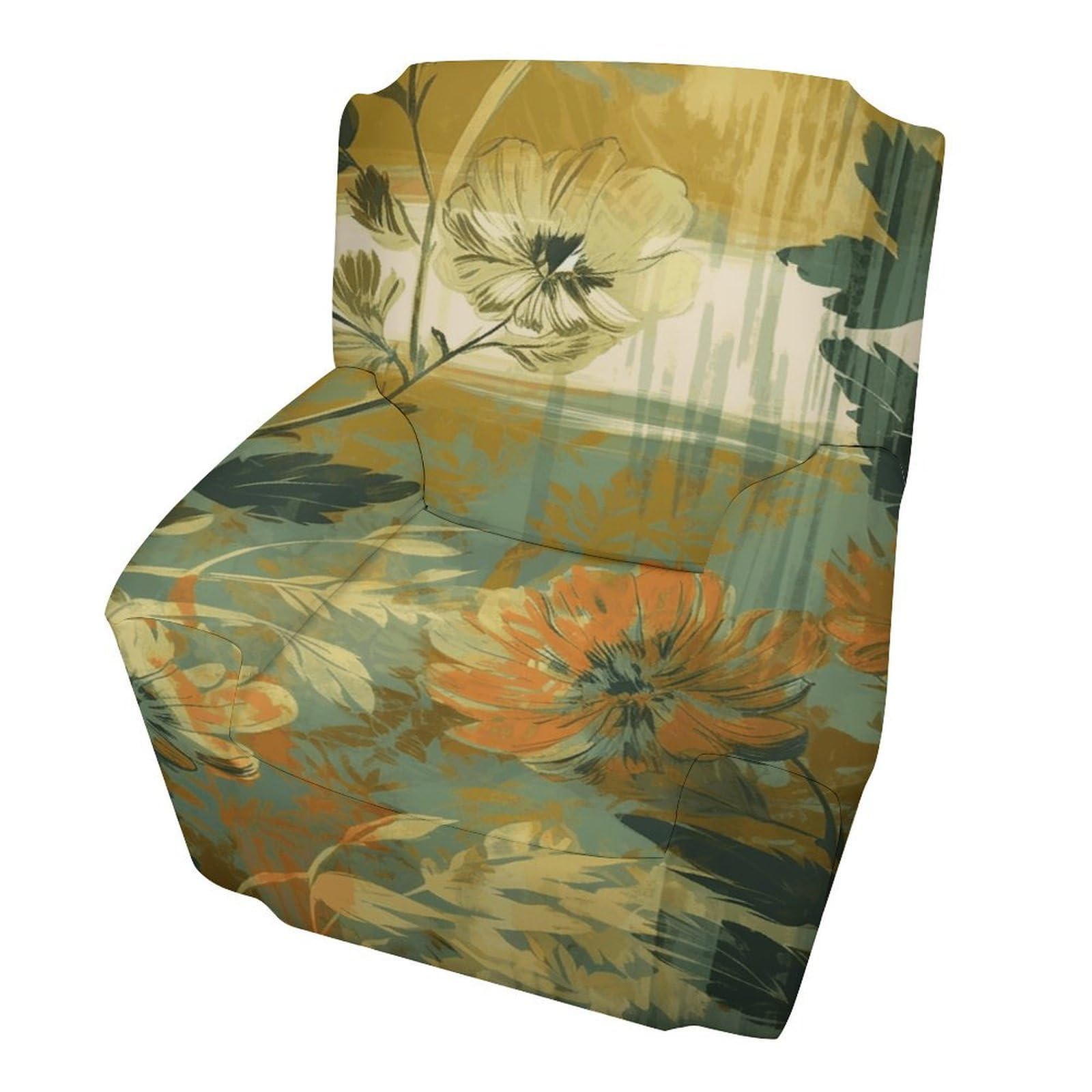 Fekiloot Style Natural Colorful Flowers Couch Cover Sofa Cover Sofa Slipcover