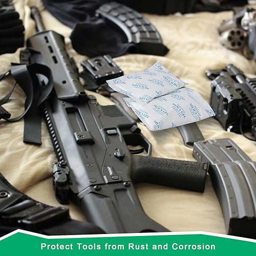 Miniatura 5 de O2frepak Paquete de 3.53oz (10 paquetes) absorbentes de humedad de grado alimenticio, paquetes de gel de sílice desecante para almacenamiento,