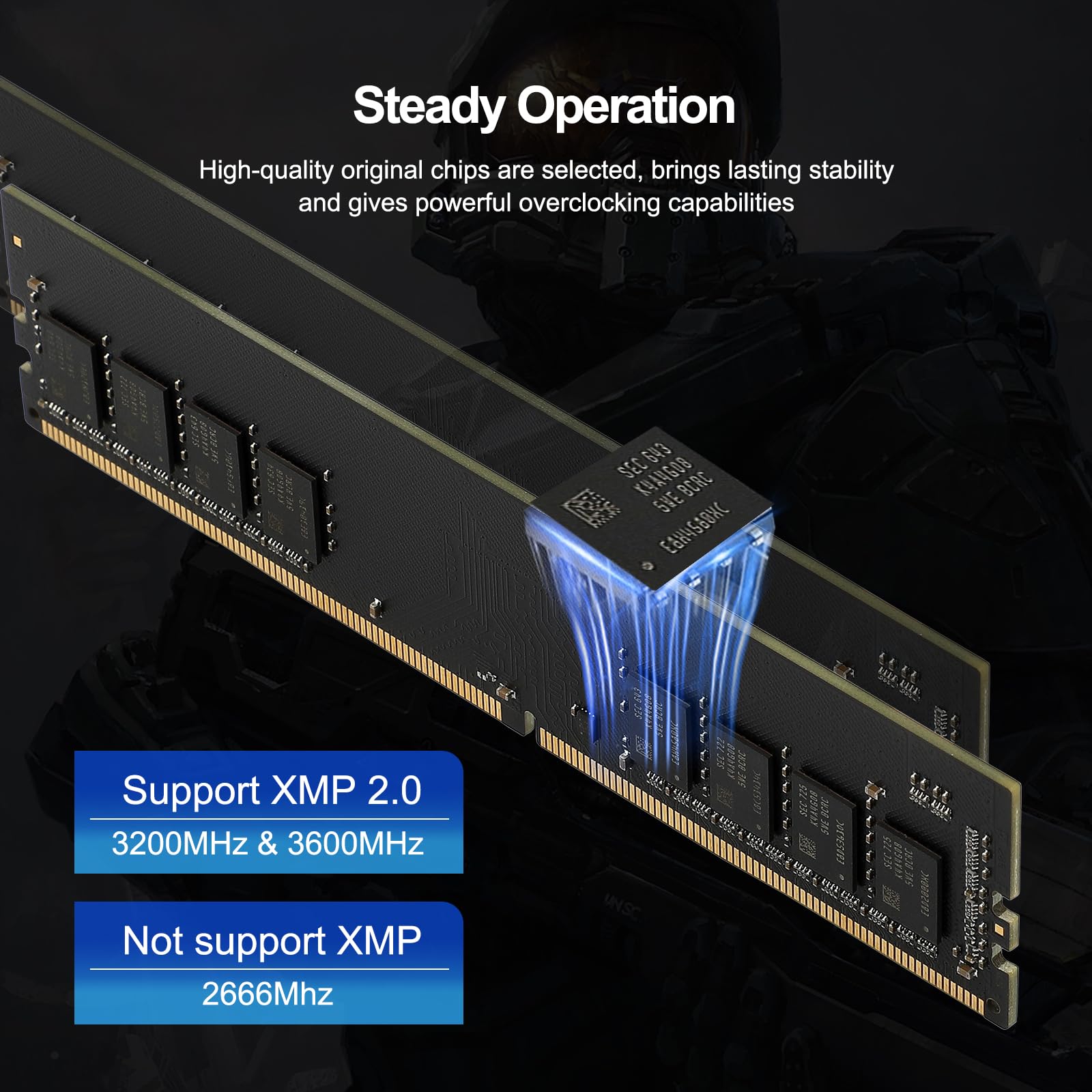 Netac DDR4 DRAM 32GB Kit (2x16GB) 3200MHz XMP 2.0 Dual Channel RAM