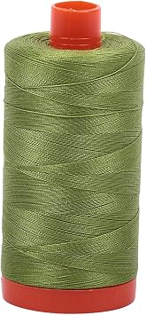 Aurifil A1050-2888 Solid 50wt 1422yds Fern Green Mako Cotton Thread