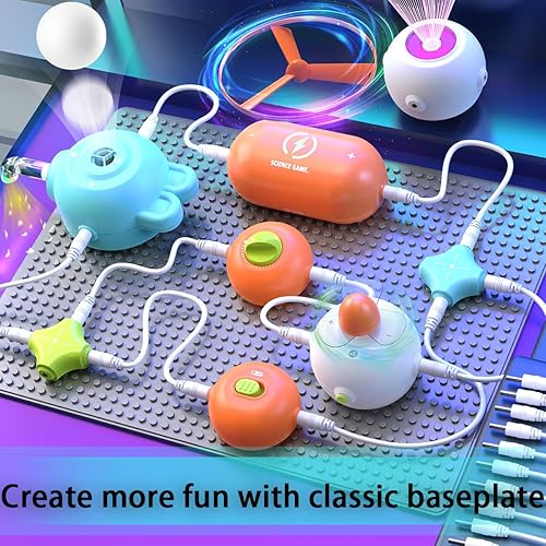 Miniatura 4 de Módulo de experimento científico de circuito de física, módulo de combinación de bricolaje para rompecabezas infantil, kit de exploración