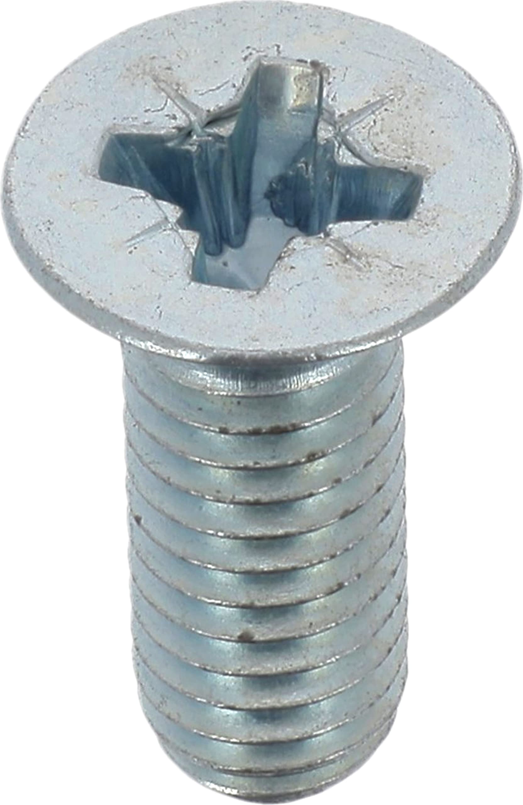 Restagraf Zinc White 4 X Cl4.8 Metal Countersunk Brake Disc Bolts M6 X 1.00 X 16Mm Din 965