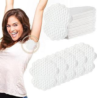 VEGCOO 60 Pcs Disposable Underarm Sweat Pads, Armpit Sweat Pads for Women and Men, Hyperhidrosis Treatment, Sweat Pads for Women Underarm, Comfortable Unflavored Non-Sweat (12.5 * 13.5cm)