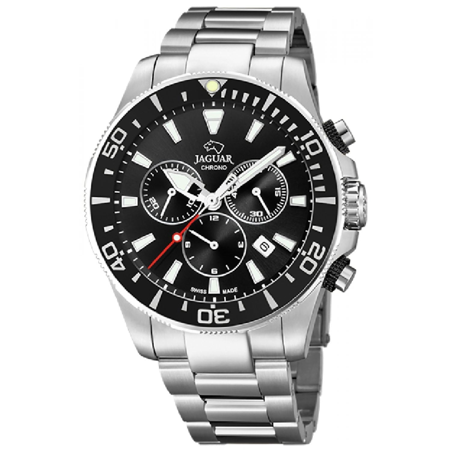 JAGUAR Men's Watch J861/3 Executive Stainless Steel Case 316l Silver Plated Stainless Steel Strap 316l Silver