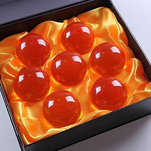 Miniatura 3 de Bolas de cristal de 7 estrellas, 7 unidades, anime, 1.4 in, bolas amarillas, regalo amarillo