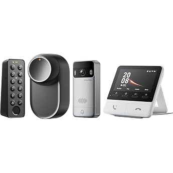 SwitchBot WiFi Smart Lock Ultra with Video Doorbell with Fingerprint Unlock Electronic Door Lock Fingerprint Door Opener Passcode Smartphone Alexa Google Supports Matter