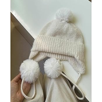 ヴィヴィアン　ポンポン付きクリーム色ニット帽 Amazon.co.jp: RuiKonM 帽子 秋冬 オフホワイト メンズ