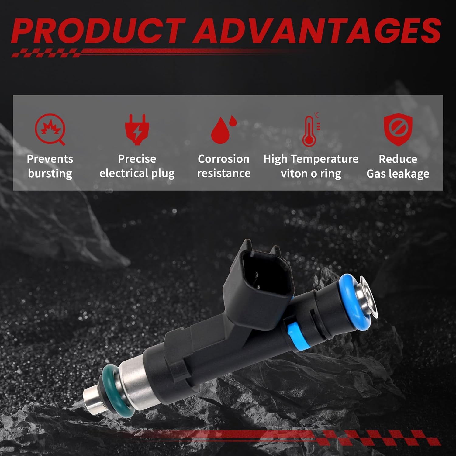 Fuel Injectors Fit For/Dodge Dakota Durango Nitro Ram 1500, For/Jeep Commander Grand Cherokee Liberty, For/RAM Dakota 1500 For/Mitsubishi Raider, Inyectores OE Replacement 0280158020 6PCS